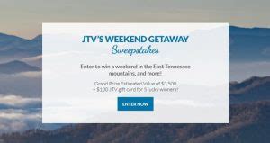 JTV Weekend Getaway Sweepstakes Official Rules .